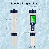 Flintronic 5-in-1 pH Meter Water Quality Tester for Pools & Aquariums view 5