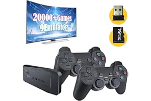 SANDISK 2024 New Wireless Retro Game Console,Retro Game Stick,Retro Game Console,Wireless Retro Play Game Stick,with Built-in 9 Emulators,Retro Plug and Play Video Games for TV,Built in 20000+Games