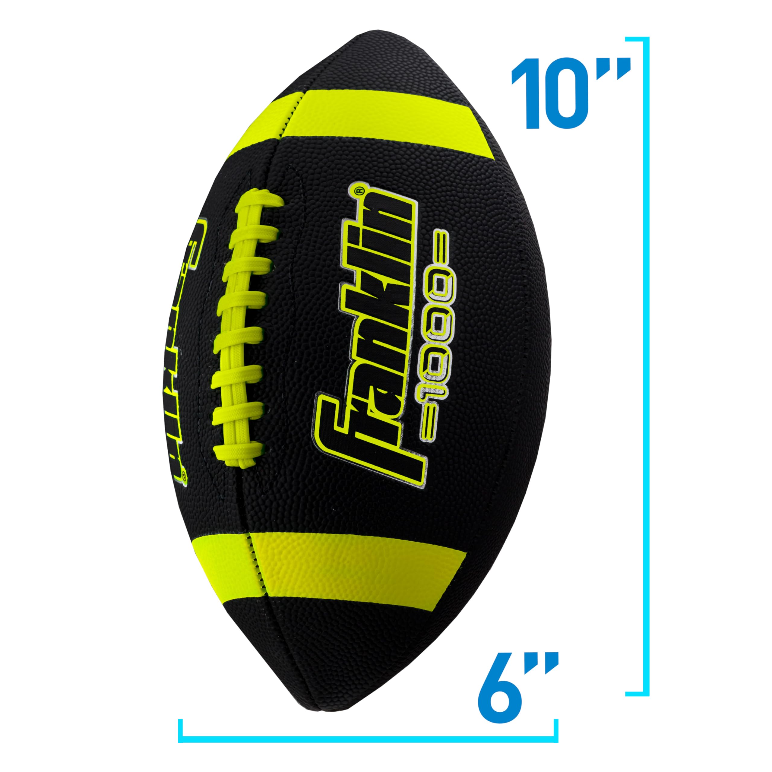 Franklin Sports Youth + Adult Footballs - Extra Grip 1000 Official Size, Junior + Pee Wee Kids - 1 + 12 Packs