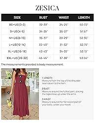 ZESICA Women's 2024 Summer Boho Spaghetti Strap
