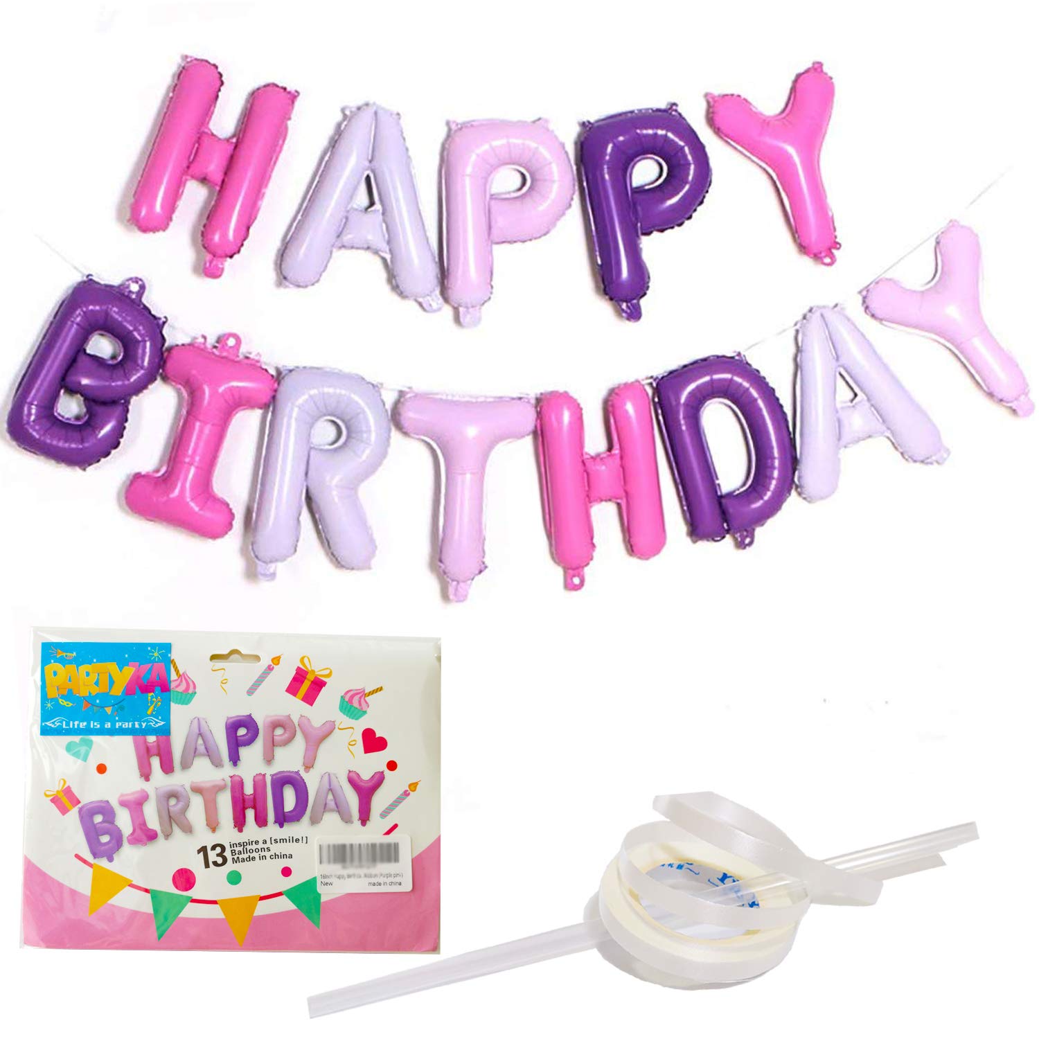 Buy 16Inch Happy Birthday Balloon Banner Self Inflating Happy