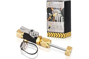 Sxmprail 1Pack MGAVCT 1/4" MegaFlow Vacuum-Rated Valve Core Removal Tool, Valve Removal Tool, Copper (Not Aluminum) Vacuum-Rated to 20 microns Five Year Free Replacement