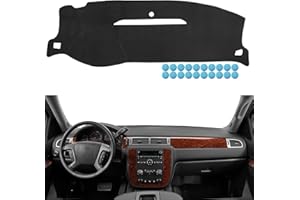 Dimeani Dashboard Cover fit for Chevrolet Silverado 2007 2008 2009 2010 2011 2012 2013 2014, Dash Cover fit for Chevy Tahoe Suburban Avalanche 2014, Dashboard Mat fit for GMC Yukon Sierra