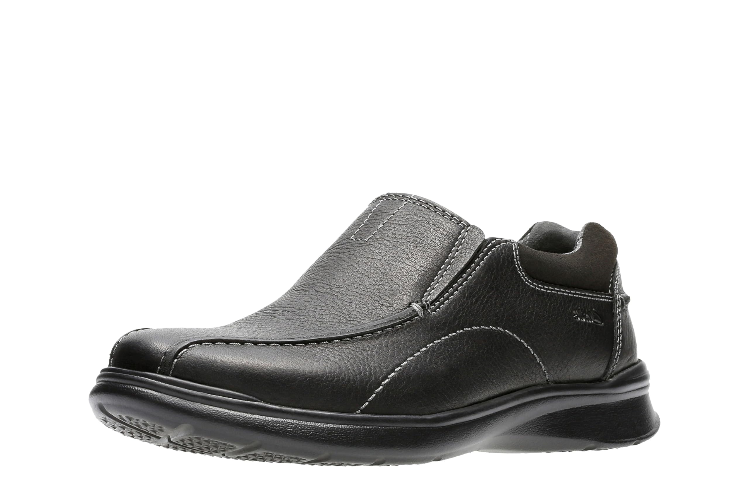 Clarks Men's Cotrell Step Slip-on Loafer,Black Oily,7.5 W US Image