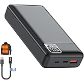 VINTELEIN 12V Heated Jacket Battery Pack 20000mAh (12V/6.5Ah) for DC5521 Input Milwaukee Dewalt Bosch Makita and Other’s Electric Heating Vests/Hoodies/Jackets/Camping Chair/Seat Cushion/Blanket