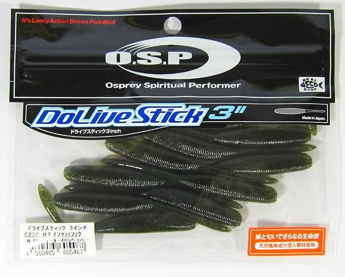 Amazon O S P オーエスピー ルアー Dolive Stick 3インチ W001 ウォーターメロンペッパー オーエスピー O S P ルアー