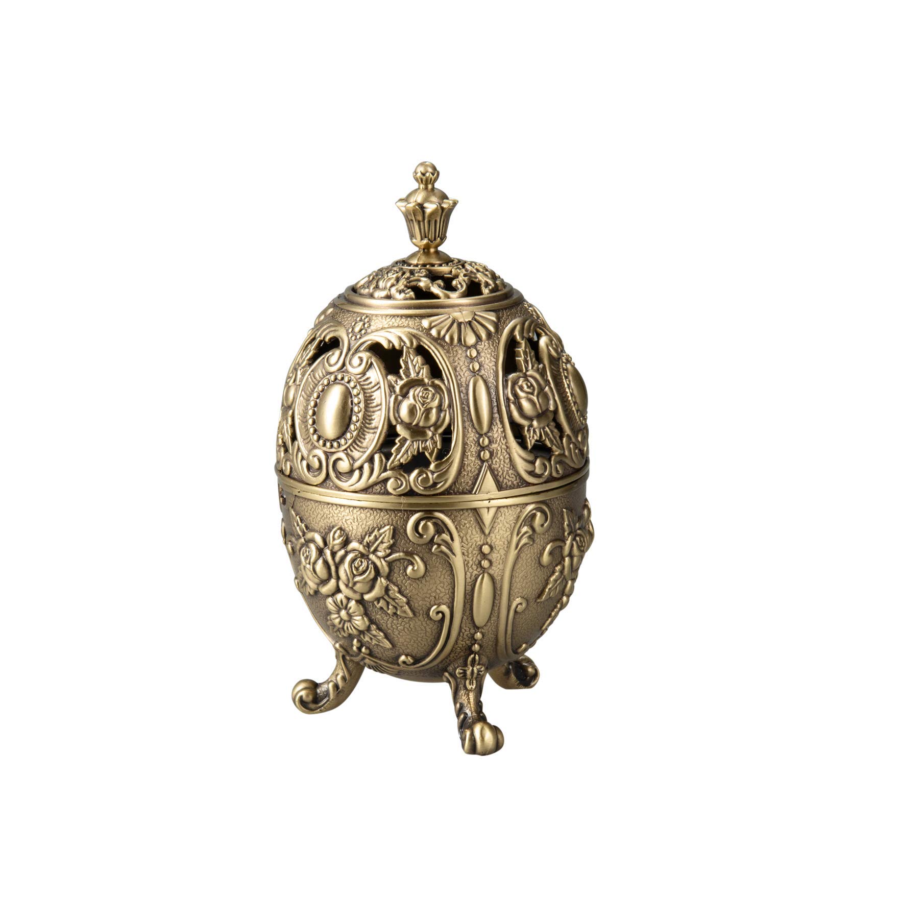 Feyarl Incense Burner Metal Frankincense Insence Burner Holder, ideal for Spa Yoga and Aromatherapy