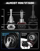 NOVSIGHT H11 LED Headlight Bulb 90W 30000LM 6500K 12V Pack of 2 view 2