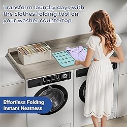 COOLBEBE Washer and Dryer Countertop, Wood Laundry