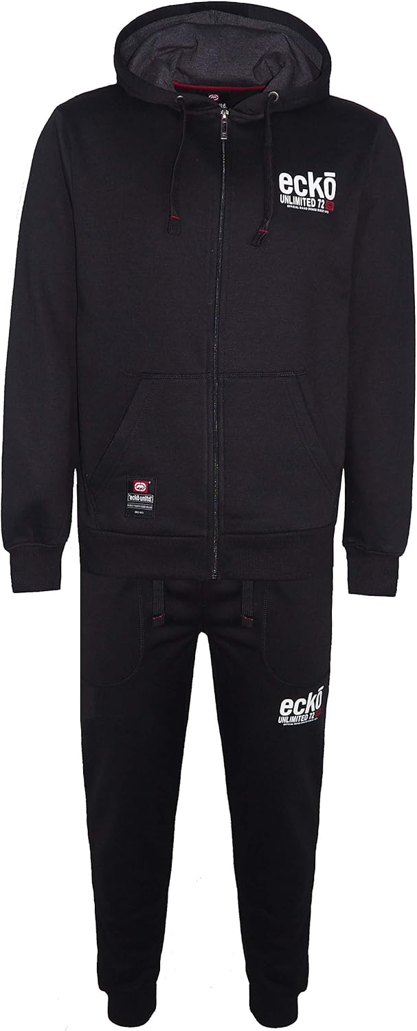 Ecko Unltd Mens Tracksuit Hooded Jacket and Elasticated Bottom Amazon