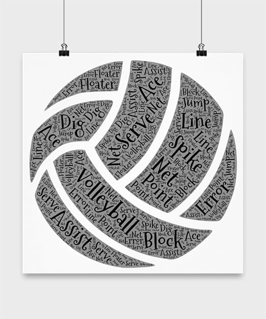 Amazon Com Volleyball Player Wall Art Room Decor Gym Poster Dorm