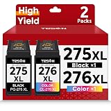 PG-275XL CL-276XL Replacement for Canon Ink 275 and 276 PG275 CL276 275XL 276XL Ink Cartridge Combo Pack for PIXMA TR4720 TS3522 TS3500 TR4700 TR4722 TS3720 printer Ink Cartridge (Black Color,2-Pack)