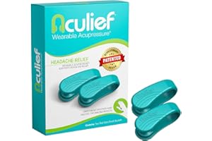 Aculief Wearable Acupressure Hand Clip - Stress-Management Wearable & Wellness Tool - Portable Relaxation Aid & Acupressure Devices - Pack of 2, X-Small, Teal