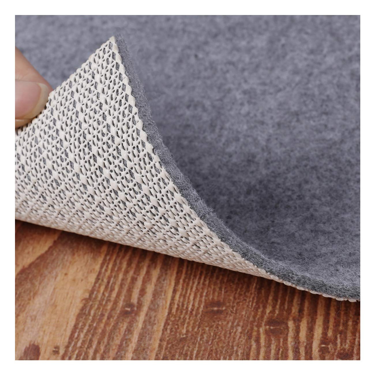 Non Slip Pad Rug Grippers - 8x10 Feet Double Layers Area Carpet Mat Tap, Provides Protection and Cushioning for Hardwood or Tile Floors