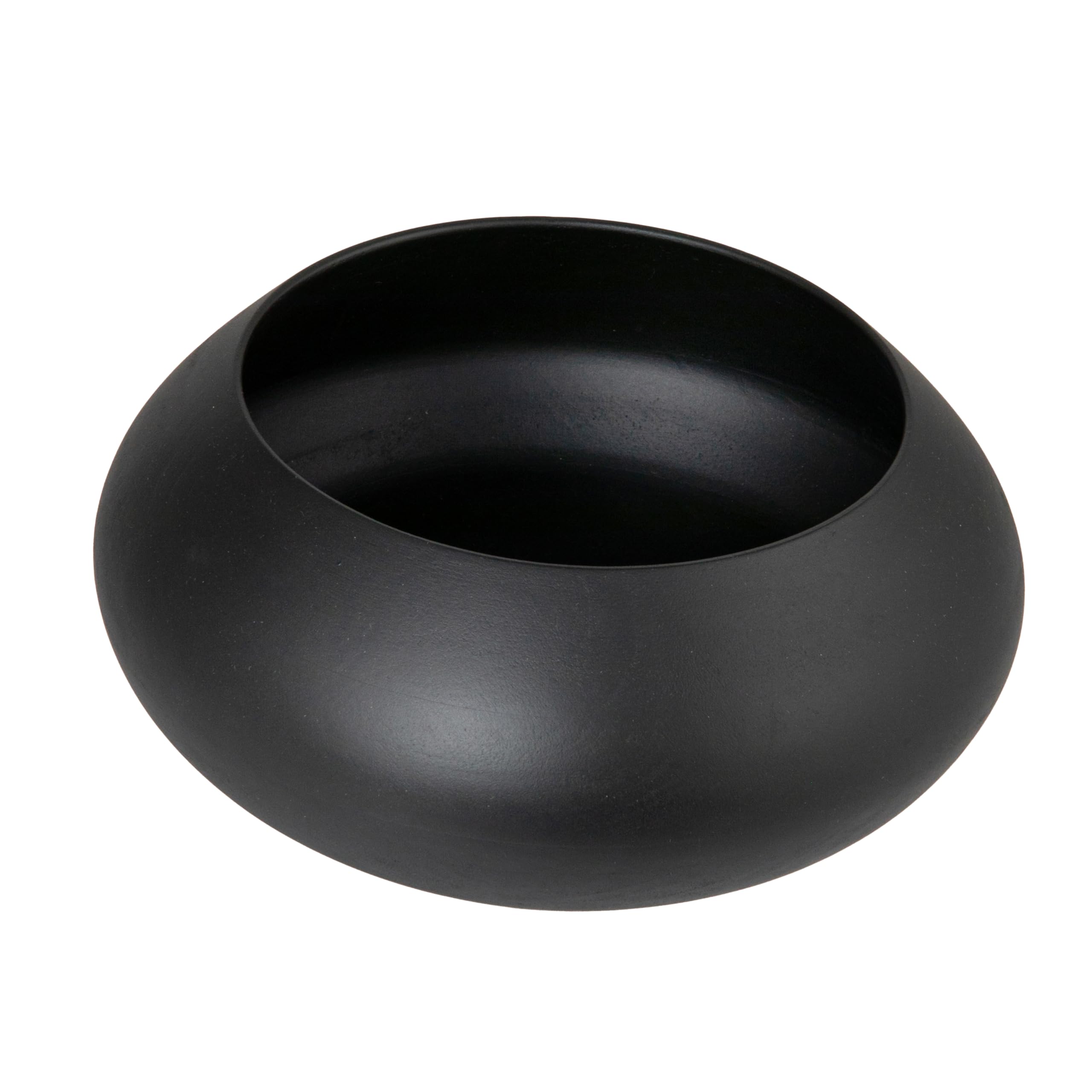 Photo 1 of Bloomingville Modern Round Wood Bowl, Black Finish