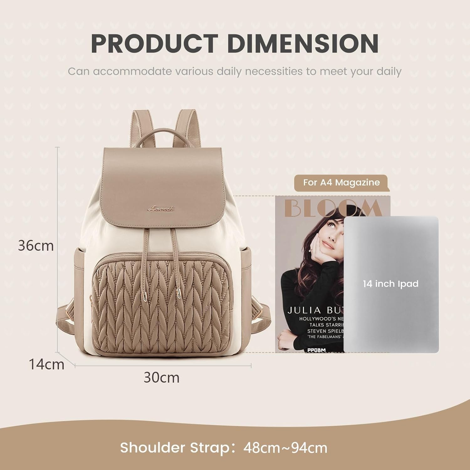 Condition photo showing New/Like New for lovevook backpack purse for women,small backpack for women for travel work,cute backpack daypack wit