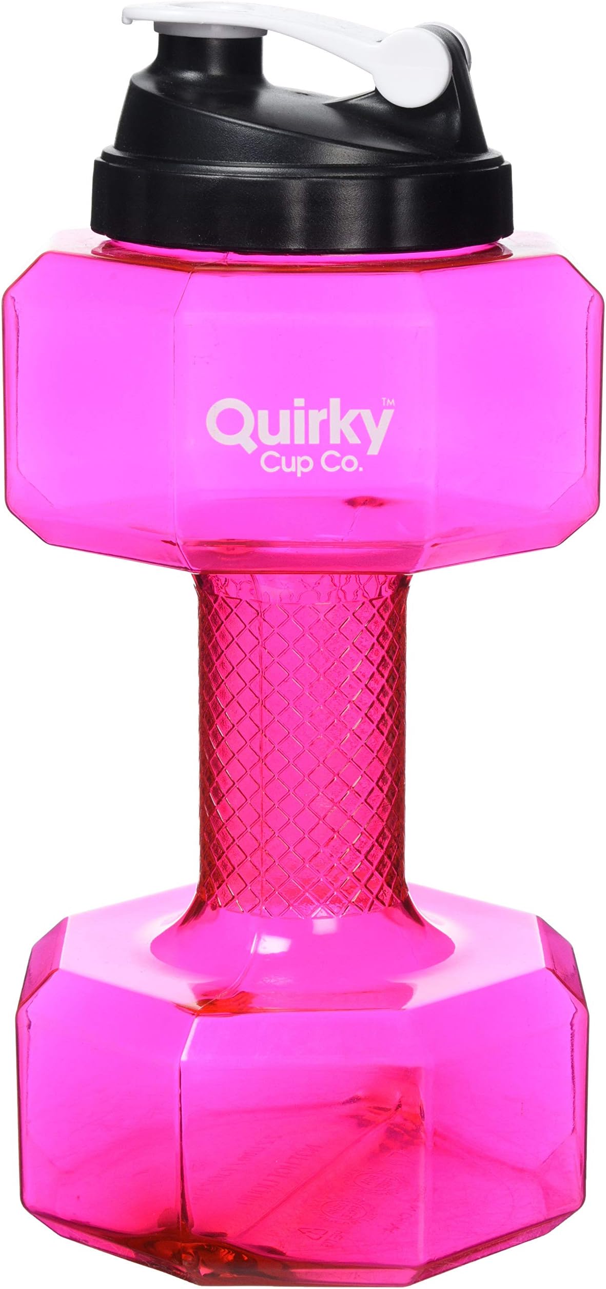 The Skinny Caffe Dumbbell Water Bottle, 2.2 Litre, Pink