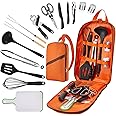 Hozzen Camping Cooking Utensils Set - 33Pcs/45Pcs Camping Cooking Set Car Camping Essentials Gear for Camp Kitchen Cooking and Grilling, Ideal Gift for RV Tent Camper