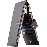 Travelambo Leather Wallets for Women Slim RFID Blocking Bifold Credit Card Holder Wallet