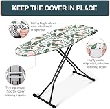 KINGRACK Ironing Board Cover 7mm Thick Padding 100% Cotton 134 x 45 cm Green view 7