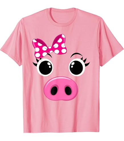 Amazon.com: Pig Face Shirt Adult Kids Men Women Pig Face Costume T