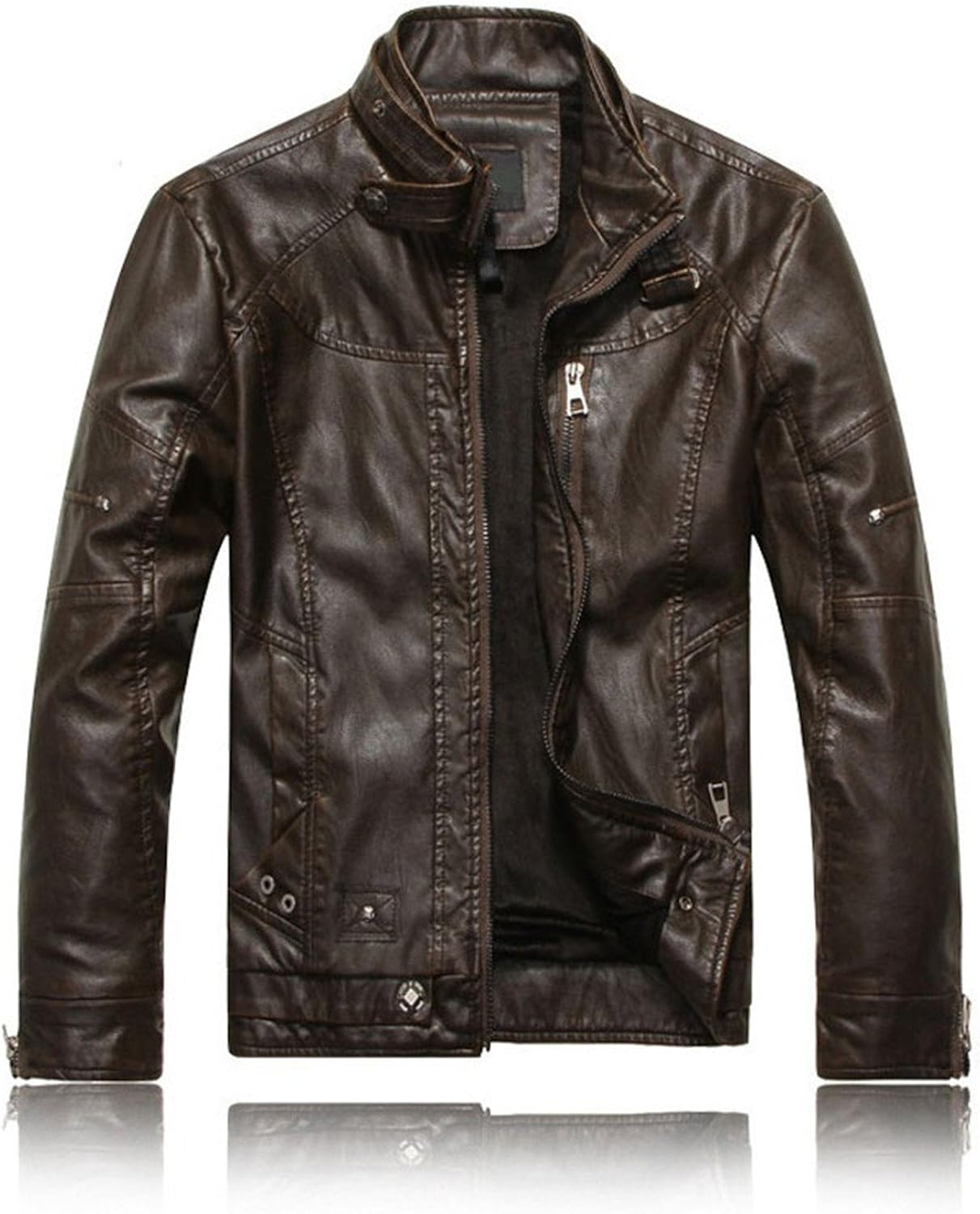 KJHK-DSF Stylish Men Motorcycle Leather 