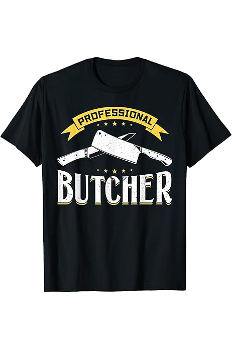 Amazon.com: Professional Butcher - Meat Cutter T-Shirt : Clothing  