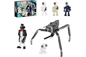 HzrYod Skibi Toilet Cameraman Action Figure Building Kit, Camera Man Fun Video Game Model Toys, Collectible Camera Titan Building Blocks Gift for Kids Fans Aged 6+ (289 Pieces)