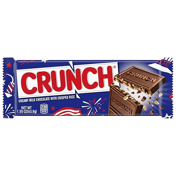 CRUNCH MILK CHOCOLATE CANDY BAR, FULL SIZE FERRERO...
