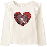 Gymboree Girls and Toddler Embroidered Graphic Long Sleeve T-Shirts