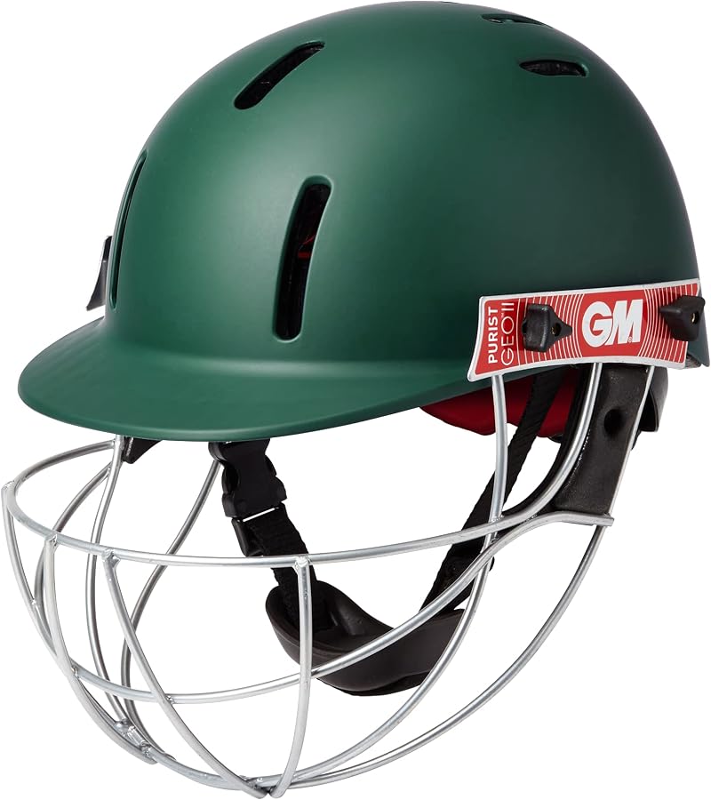 Gunn & Moore GM Purist GEO II Cricket Helmet Green Small 520-550mm