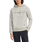 Tommy Hilfiger mens Medium Weight Fleece Hoodie Sweatshirt With Embroidered Logo, Also Available in Big & Tall