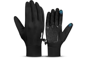 ihuan Winter Warm Running Gloves Women Men, Super Sensitive Touch Screen Fingers for Cold Weather, Thin Lightweight Liner Gloves for Ski, Snow, Hiking, Driving, Camping, Cycling Gift for Women Men