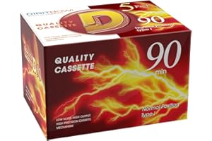 Blank Audio Cassette Tapes - Normal Bias Audio Cassette Tape 90min Low Noise High Output, Suitable for Voice Music Everyday R