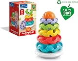 Clementoni Stacking Rings Baby Toy 5 Colourful Rings Textured Surfaces 10+ view 8