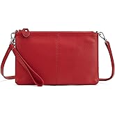 befen Genuine Leather Wristlet Clutch Wallet Purses Small Crossbody Bags for Women with RFID Blocking Card Slots