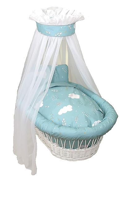 Amigos Ausstattung für Stubenwagen Libelle Türkis, inkl. Matratze