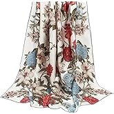 ANDANTINO 100% Silk Scarf 43" Large Square Lightweight Headscarf& Shawl–Women Hair Wraps-With Gift Packed