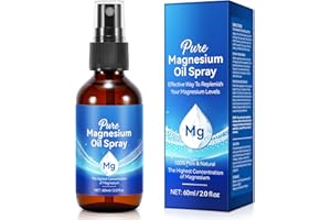 TUDIQE Magnesium Oil Spray, Pure Magnesium Oil Spray,100% Natural Magnesium Chloride Oil, Replenish Body's Magnesium, Non-GMO Magnesium Body Spray -2.0 Fl.Oz