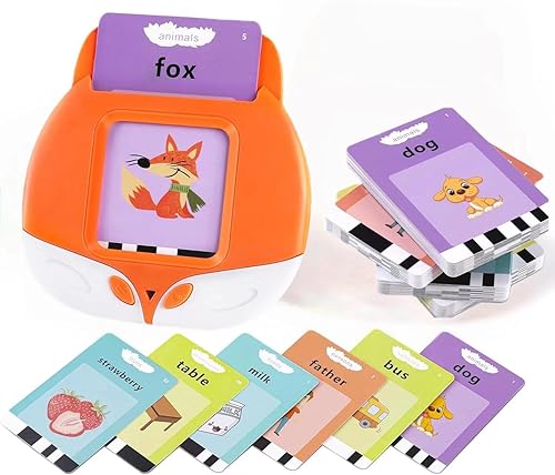 AOHRO Talking Flash Cards Educational Toys for Year Old