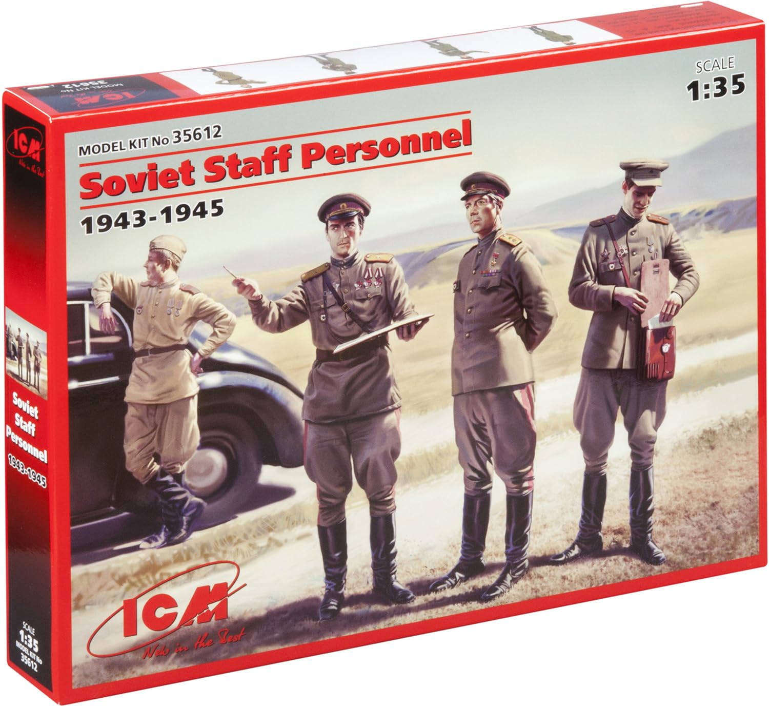 ICM 1:35 - Soviet Staff Personnel (1943-1945) 4 Figs
