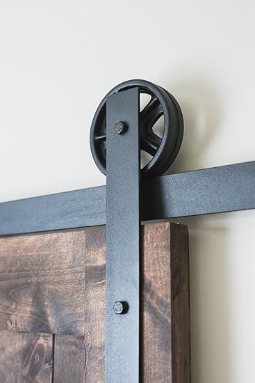 Nw Artisan Hardware 6ft Black Vintage Style Sliding Wooden Barn