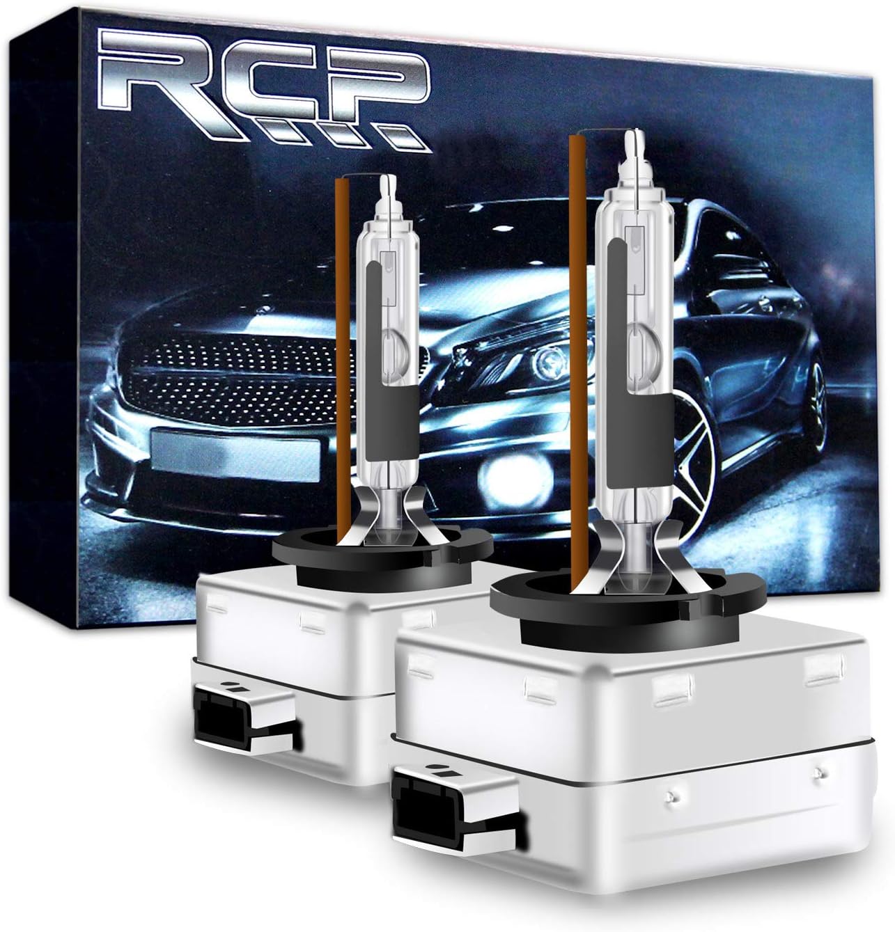 RCP - D3R4 - (A Pair) D3R 4300K Xenon HID Replacement Bulb Factory White Warm White Metal Stents Base 12V Car Headlight Lamps Head Lights 35W