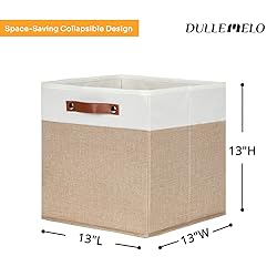 DULLEMELO Cube Storage Bins,13 x 13 x 13 inch