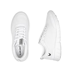 Suecos Alma Easy Fit Work Sneaker White Size 5