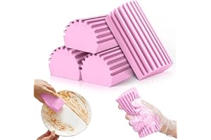 Damp Duster, 4 Pcs Magical Dust Cleaning Sponge, Reusable Cleaning Sponge Dusters for Cleaning Blinds, Glass, Baseboards, Rai