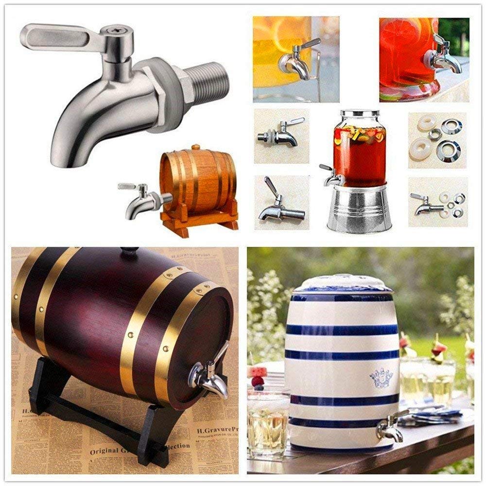 Stainless Steel Beverage Dispenser Replacement Spigot with filter Beer Faucet Fits 5/8 Inch Water Dispenser Wine Tap for Juice Cold Drink Wine Kombucha Tea（Dispenser Replacement Faucet)