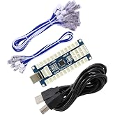 SJ@JX Arcade Game USB Encoder Board Macro Command Zero Delay Gamepad Button Joystick Controller for Nintendo Switch PC PS3 Raspberry Pi