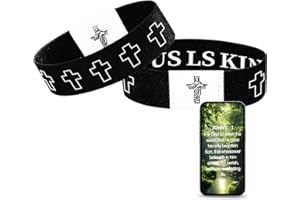 KOOFUR Bible Verse Bracelet，With Nfc Chip Christian Daily Bible Verse Bracelet，Faith Inspirational Gifts For Teens Women Men Religious Gospel (black)