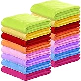 Kinlop 16 Pcs Fuzzy Baby Blankets 40 Inch Bulk Winter Soft Kid Blankets Cozy Lightweight Warm Fleece Throw Bulk for Christmas Infant Toddler Girls Boys Crib Preschool Bedding (Fresh Color)